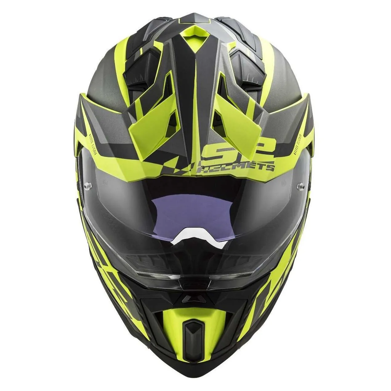 Casco Adventure Ls2 Mx701 Explorer Alter Matt Black H-v Yello