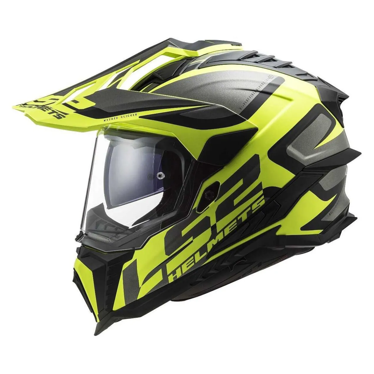 Casco Adventure Ls2 Mx701 Explorer Alter Matt Black H-v Yello
