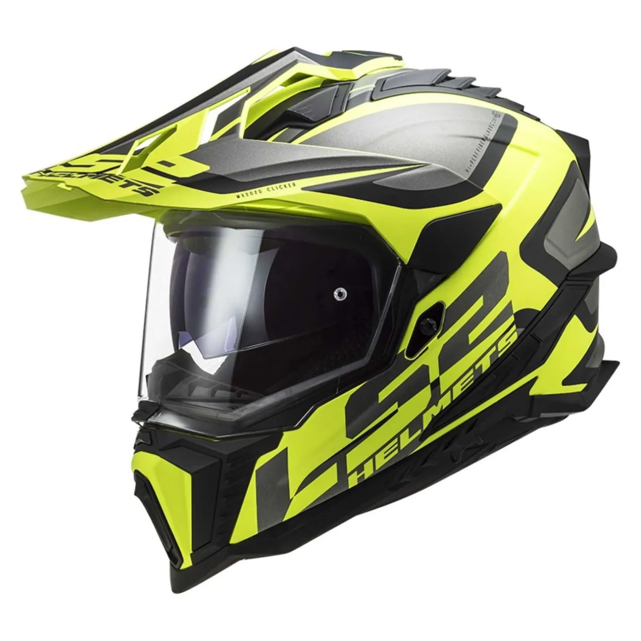 Casco Adventure Ls2 Mx701 Explorer Alter Matt Black H-v Yello