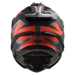 Casco Adventure Ls2 Mx701 Explorer Alter Matt Black Fl.orange