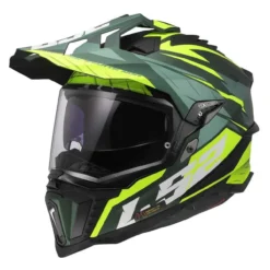 Casco Adventure Ls2 Mx701 Explorer Spire Green H-v Yellow