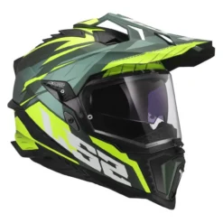Casco Adventure Ls2 Mx701 Explorer Spire Green H-v Yellow