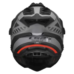 Casco Adventure Ls2 Mx701 Explorer Hexa Black Red Grey