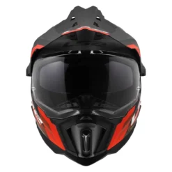Casco Adventure Ls2 Mx701 Explorer Hexa Black Red Grey