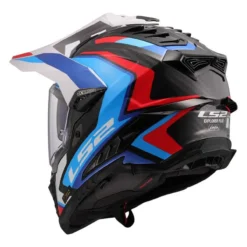 Casco Adventure Ls2 Mx701 Explorer C Frontier II White Blue