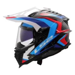 Casco Adventure Ls2 Mx701 Explorer C Frontier II White Blue