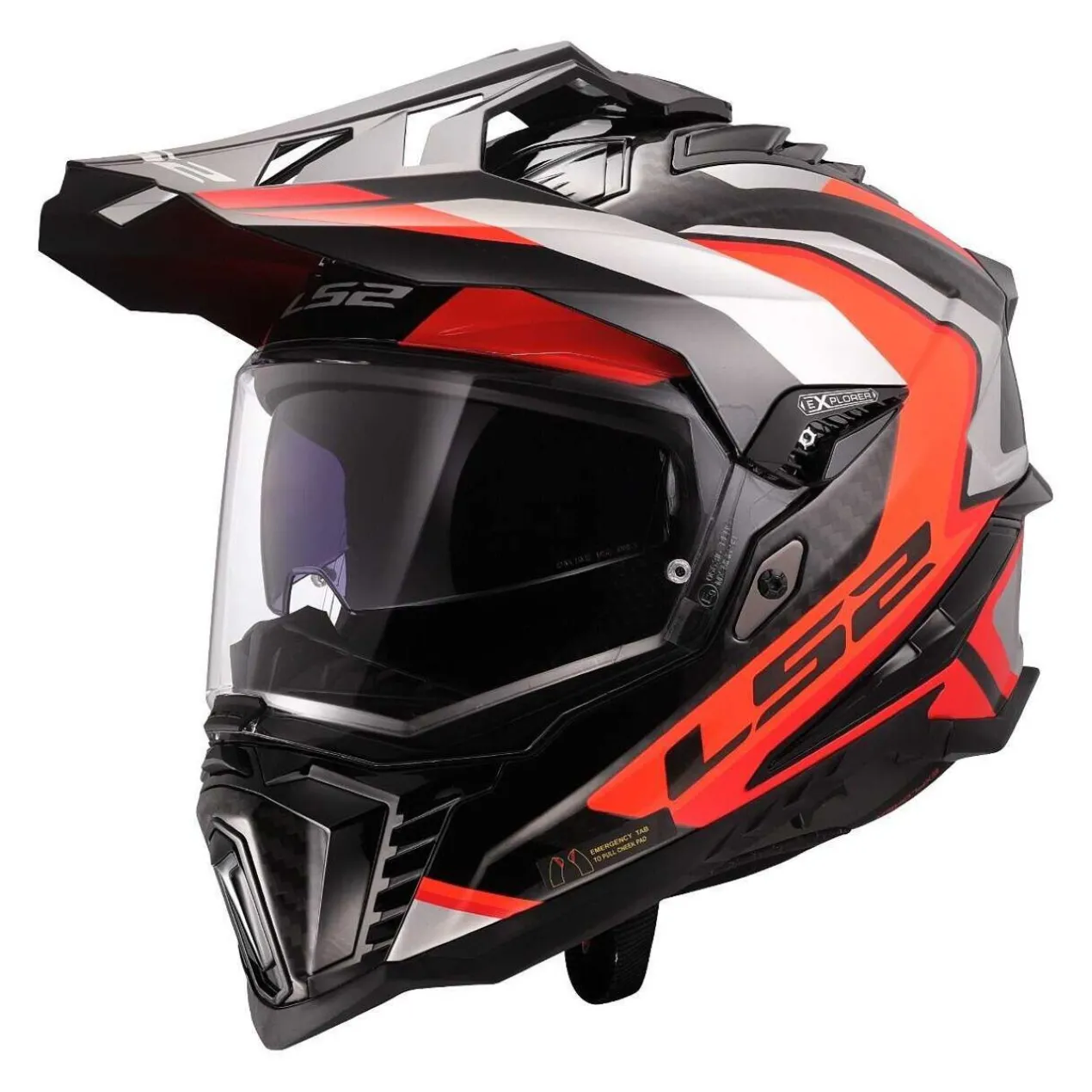 Casco Adventure Ls2 Mx701 Explorer C Frontier II Orange