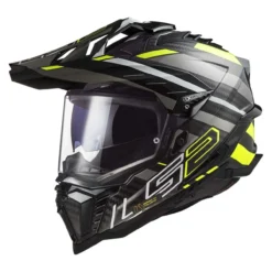 Casco Adventure Ls2 Mx701 Explorer C Edge Gl.black H-v Yell