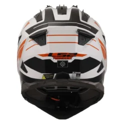 Casco Adventure Ls2 Mx702 Pioneer II Namib White Orange