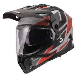 Casco Adventure Ls2 Mx702 Pioneer II Block Grey Red