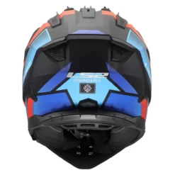 Casco Adventure Ls2 Mx702 Pioneer II Block Black Red Blue