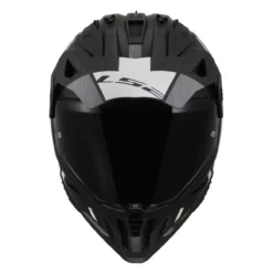 Casco Adventure Ls2 Mx702 Pioneer II Hill Matt Black White