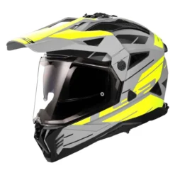 Casco Adventure Ls2 Mx702 Pioneer II Namib M.grey H-v Yellow