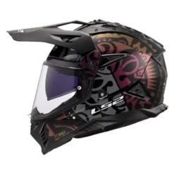 Casco Adventure Ls2 Mx702 Pioneer II Rangi Black