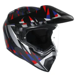 Casco Agv Ax9 E2206 Steppa Carbon/red/blue