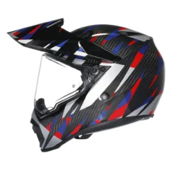 Casco Agv Ax9 E2206 Steppa Carbon/red/blue