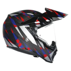 Casco Agv Ax9 E2206 Steppa Carbon/red/blue