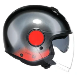 Casco Agv Eteres E2206 Levanto Black/silver/red