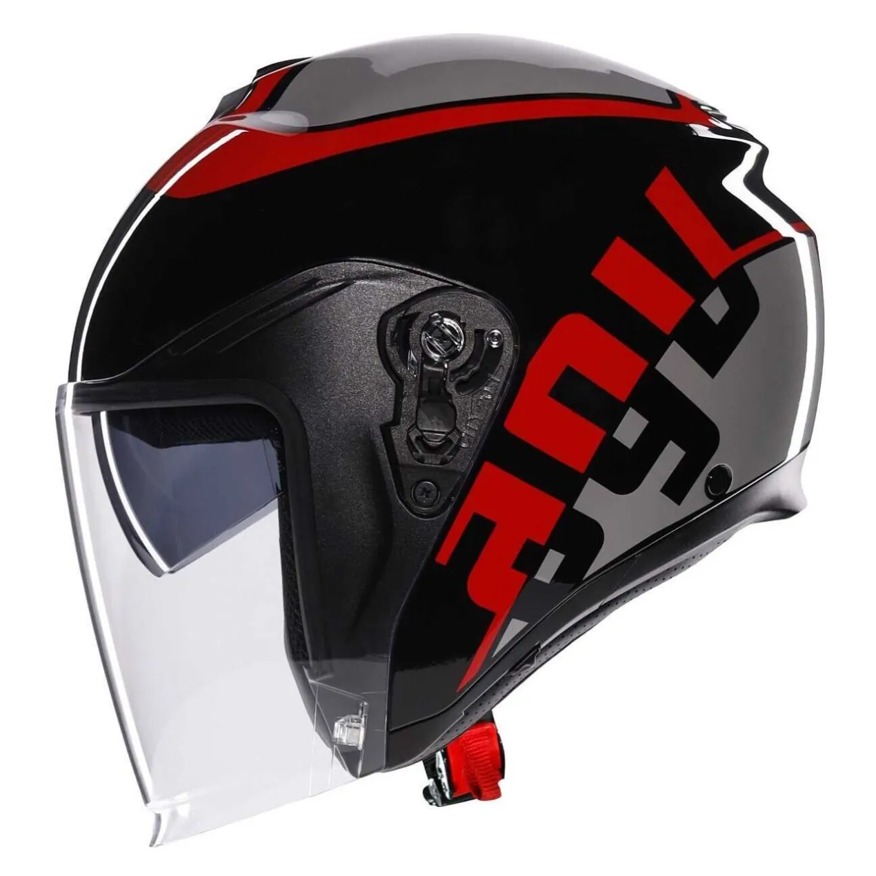 Casco Agv Irides E2206 Valenza Matt Grey/black/red