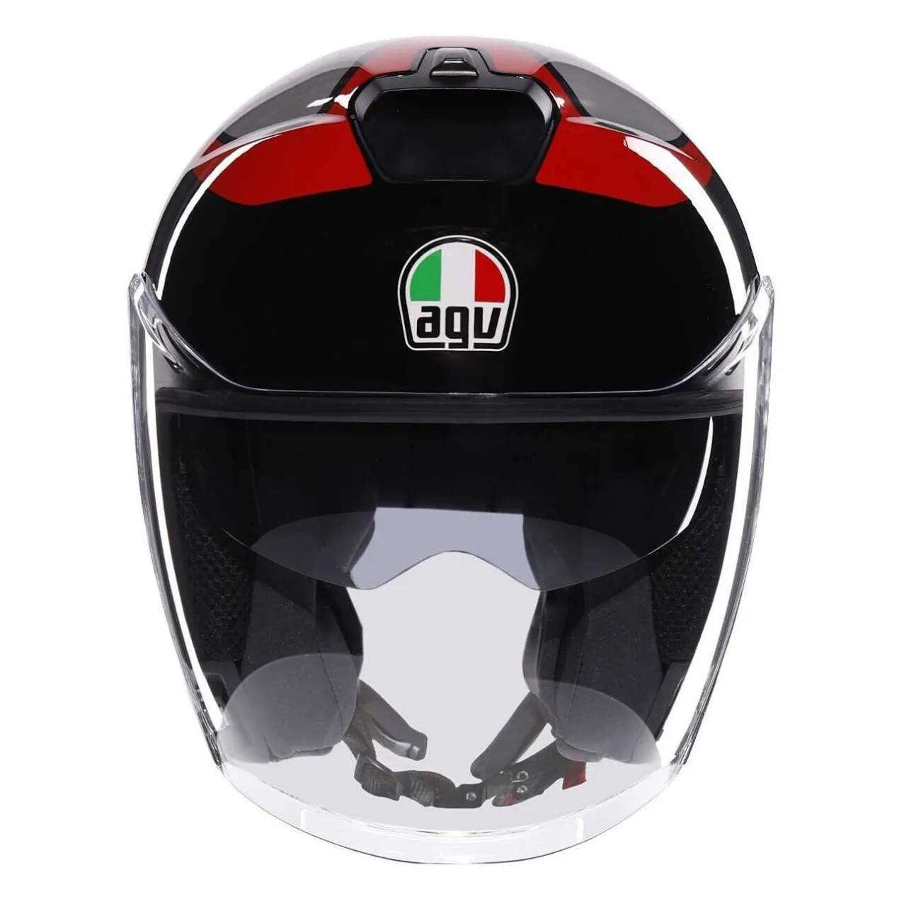 Casco Agv Irides E2206 Valenza Matt Grey/black/red