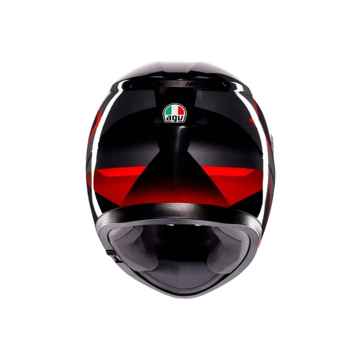 Casco Agv K3 E2206 Striga Black/grey/red