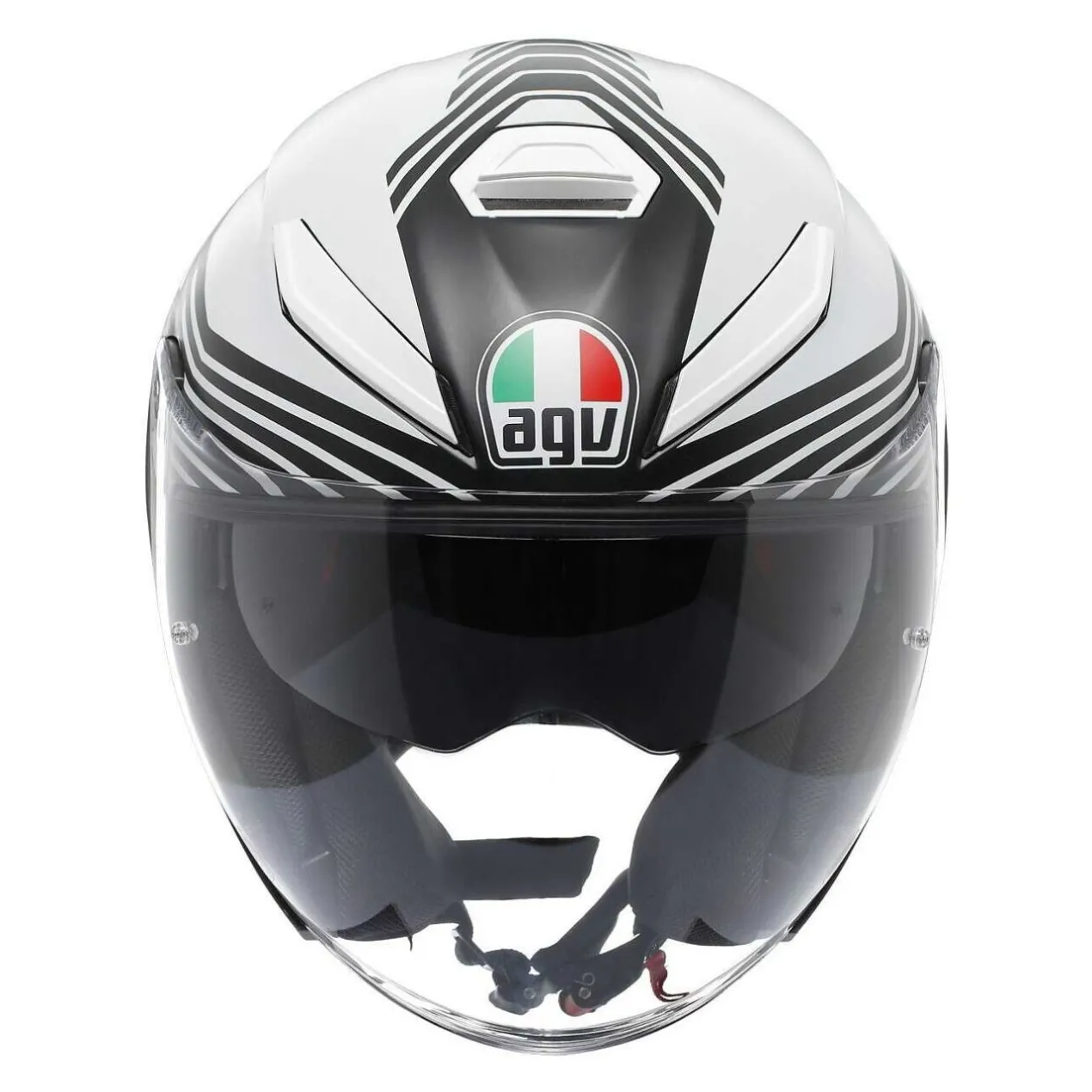 Casco Agv K5 Jet Evo E2206 Control Matt Black/white