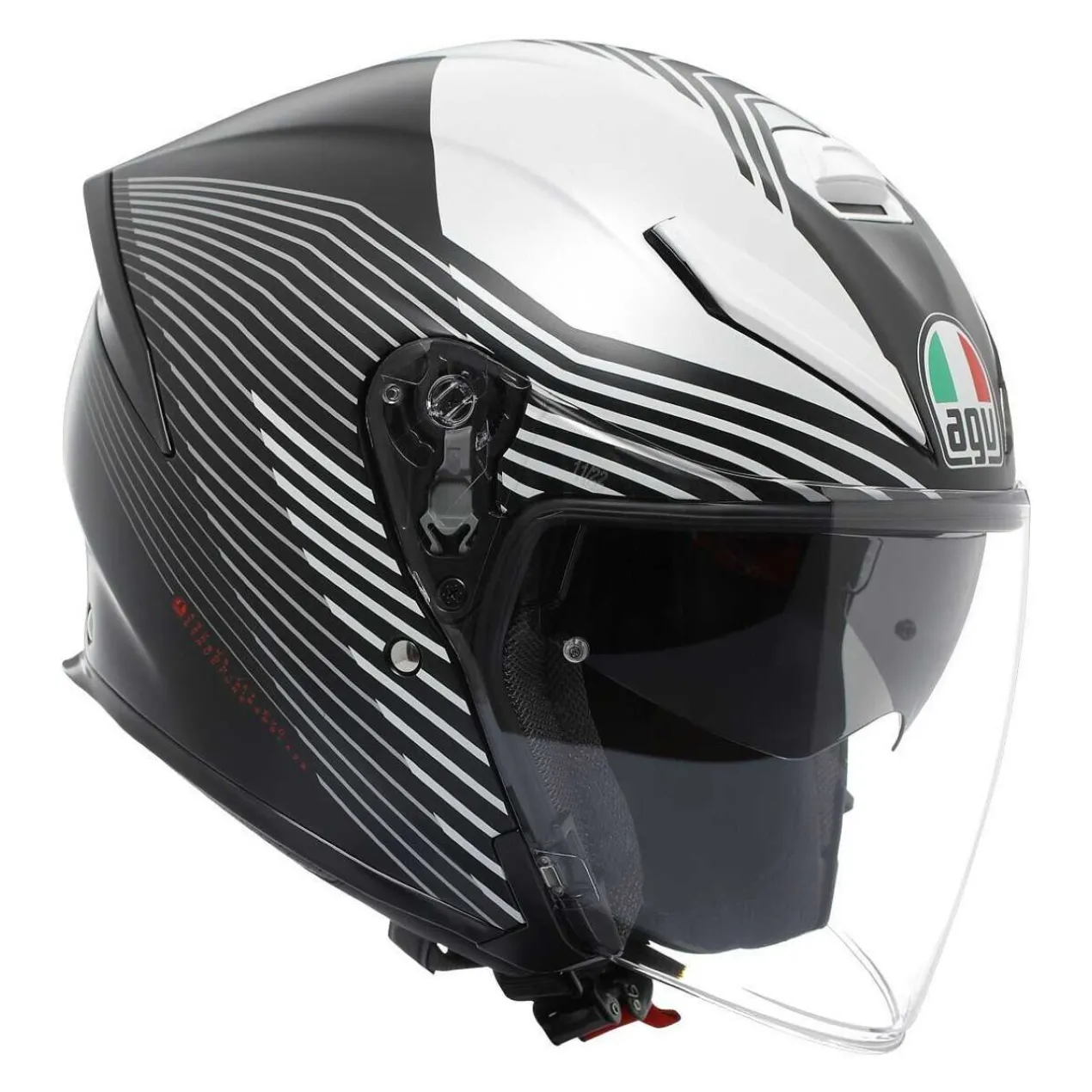 Casco Agv K5 Jet Evo E2206 Control Matt Black/white
