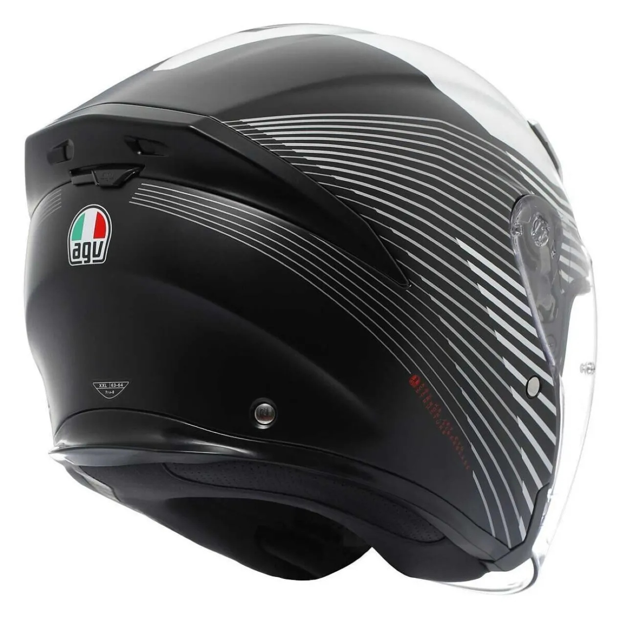 Casco Agv K5 Jet Evo E2206 Control Matt Black/white