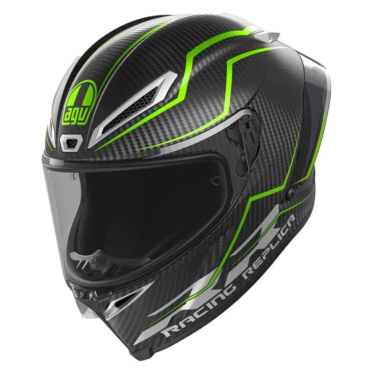 Casco Agv Pista Gp Rr E2206 Dot Performante Carbon/lime
