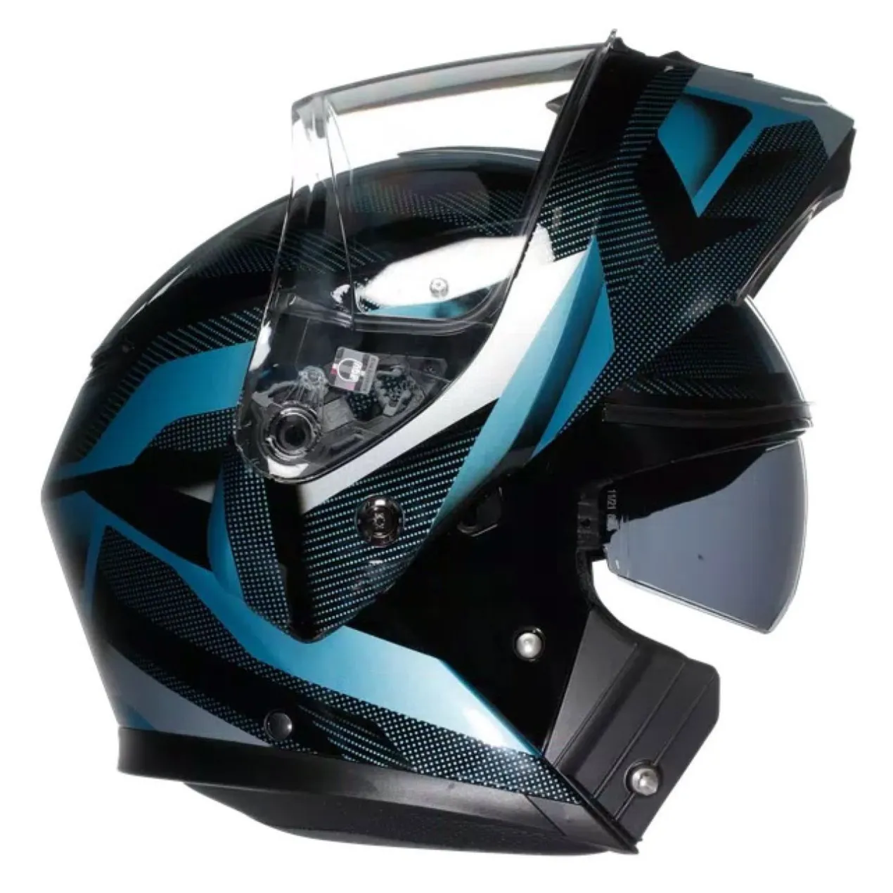Casco Agv Streetmodular Ledro E2206 Mplk Matt Black/powder Bl