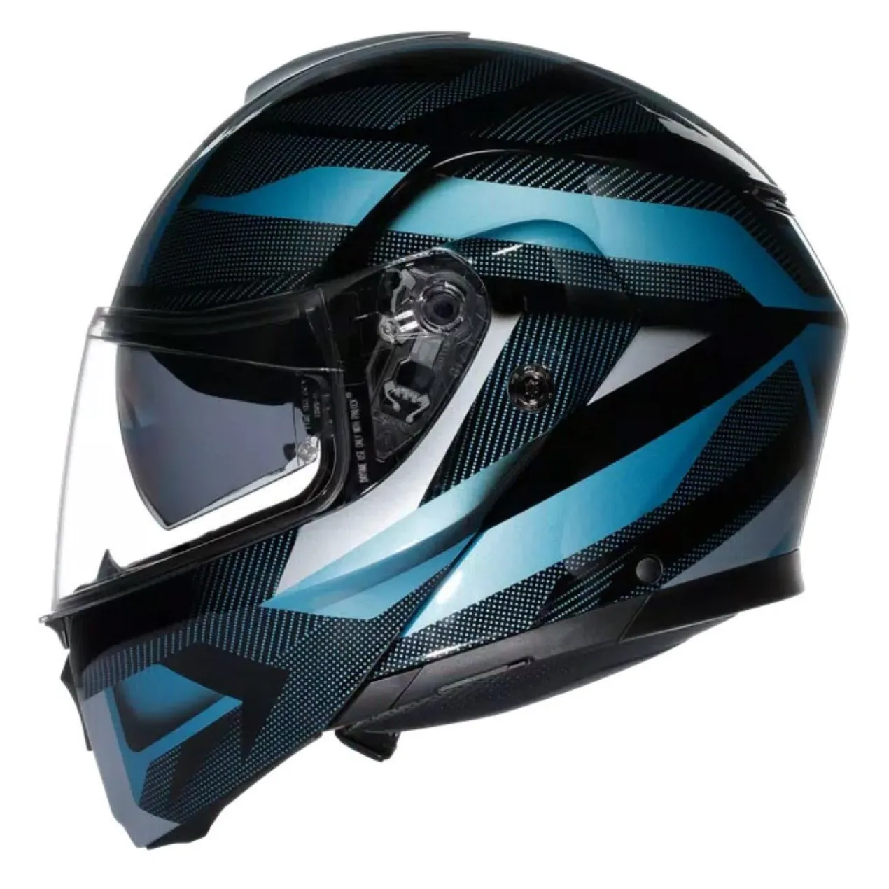Casco Agv Streetmodular Ledro E2206 Mplk Matt Black/powder Bl