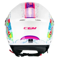 Casco Bambino Cgm 261d Mini Dreams Bianco Fucsia Celest