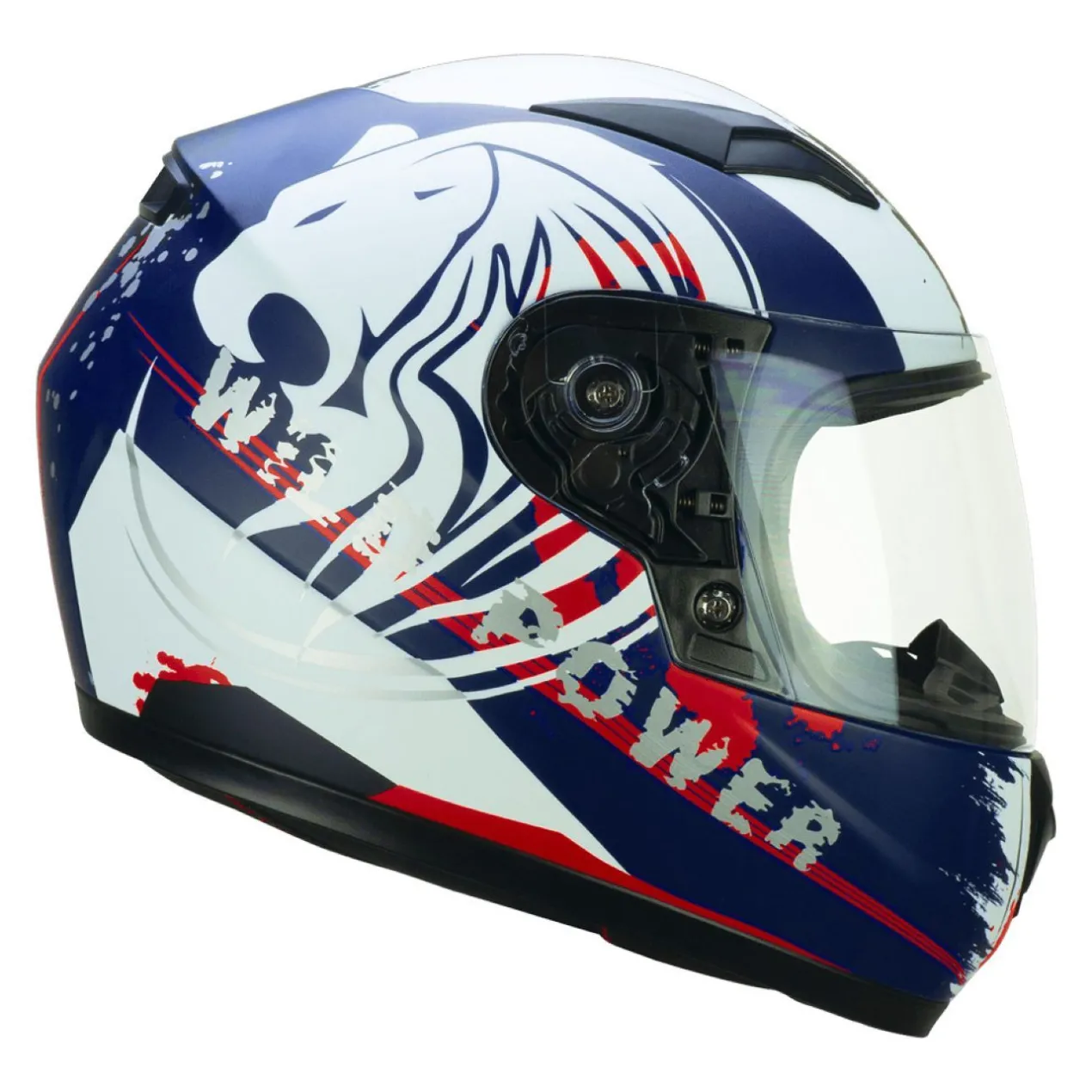 Casco Bambino Cgm 265g Lucky Wild Blu Bianco Opaco