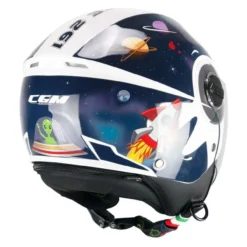 Casco Bambino Cgm 261s Mini Space Blu Bianco