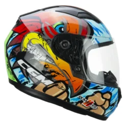 Casco Bambino Cgm 265x Lucky Boxer Azzurro Rosso Verde