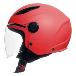 Casco Bambino Con Visiera Jf710 Baby Rosso Opaco
