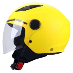 Casco Bambino Con Visiera Jf710 Baby Giallo Opaco