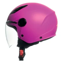 Casco Bambino Con Visiera Jf710 Baby Fucsia Opaco