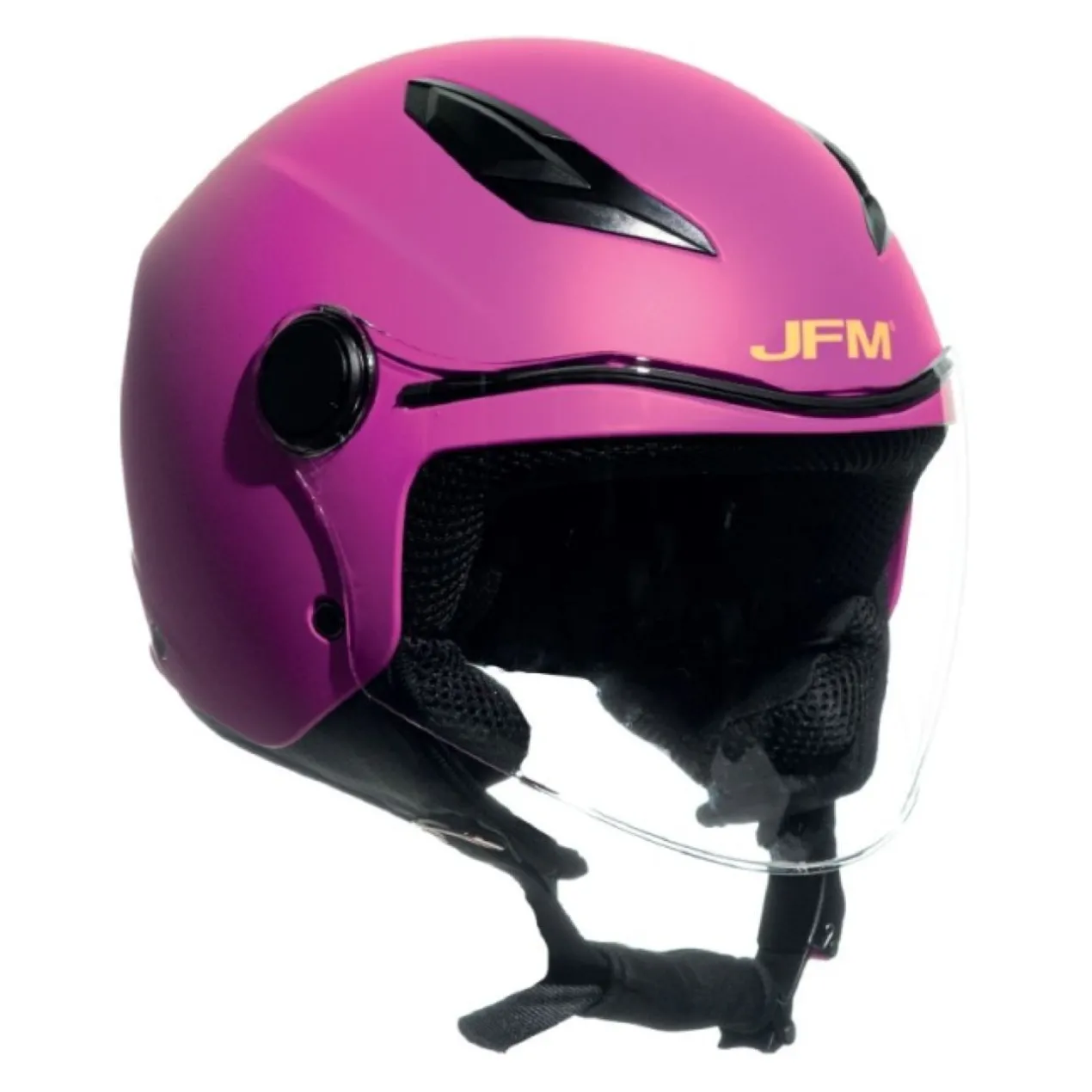 Casco Bambino Con Visiera Jf710 Baby Fucsia Opaco