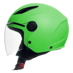 Casco Bambino Con Visiera Jf710 Baby Verde Opaco