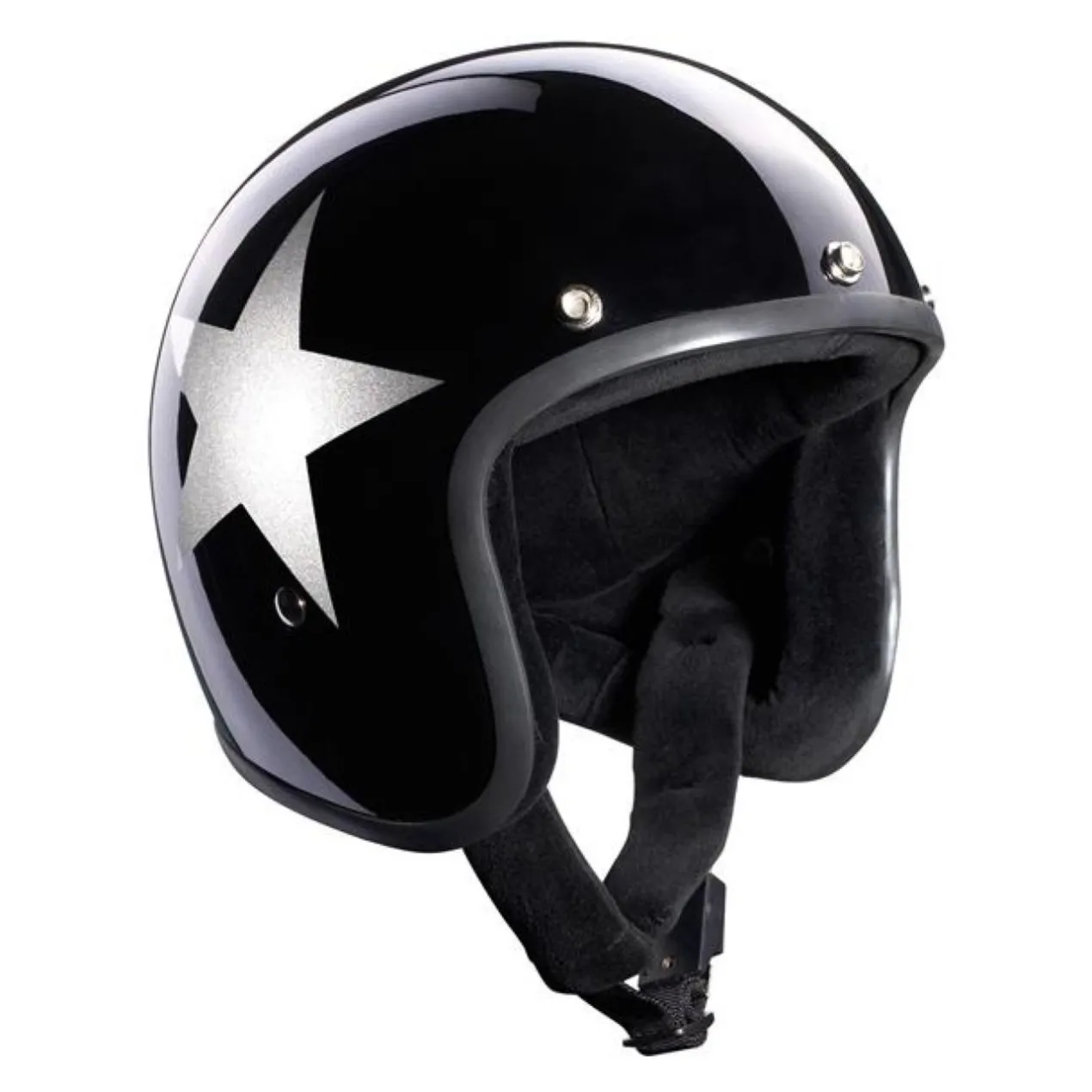 Casco Bandit Jet Non Omologato Star Black