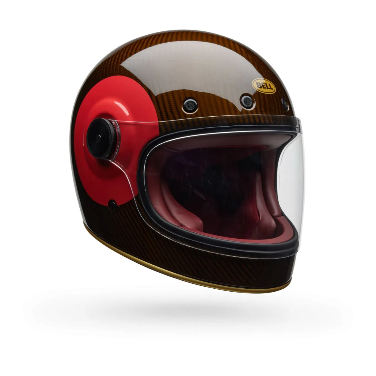 Casco Bell Bullitt Gt Carbon 2026 TT Rosso Gold