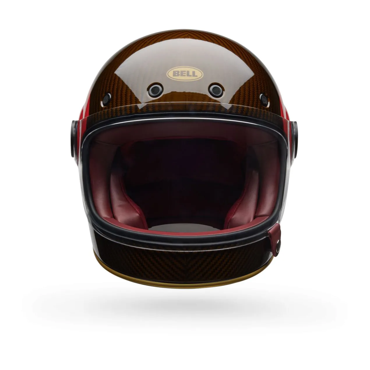 Casco Bell Bullitt Gt Carbon 2026 TT Rosso Gold