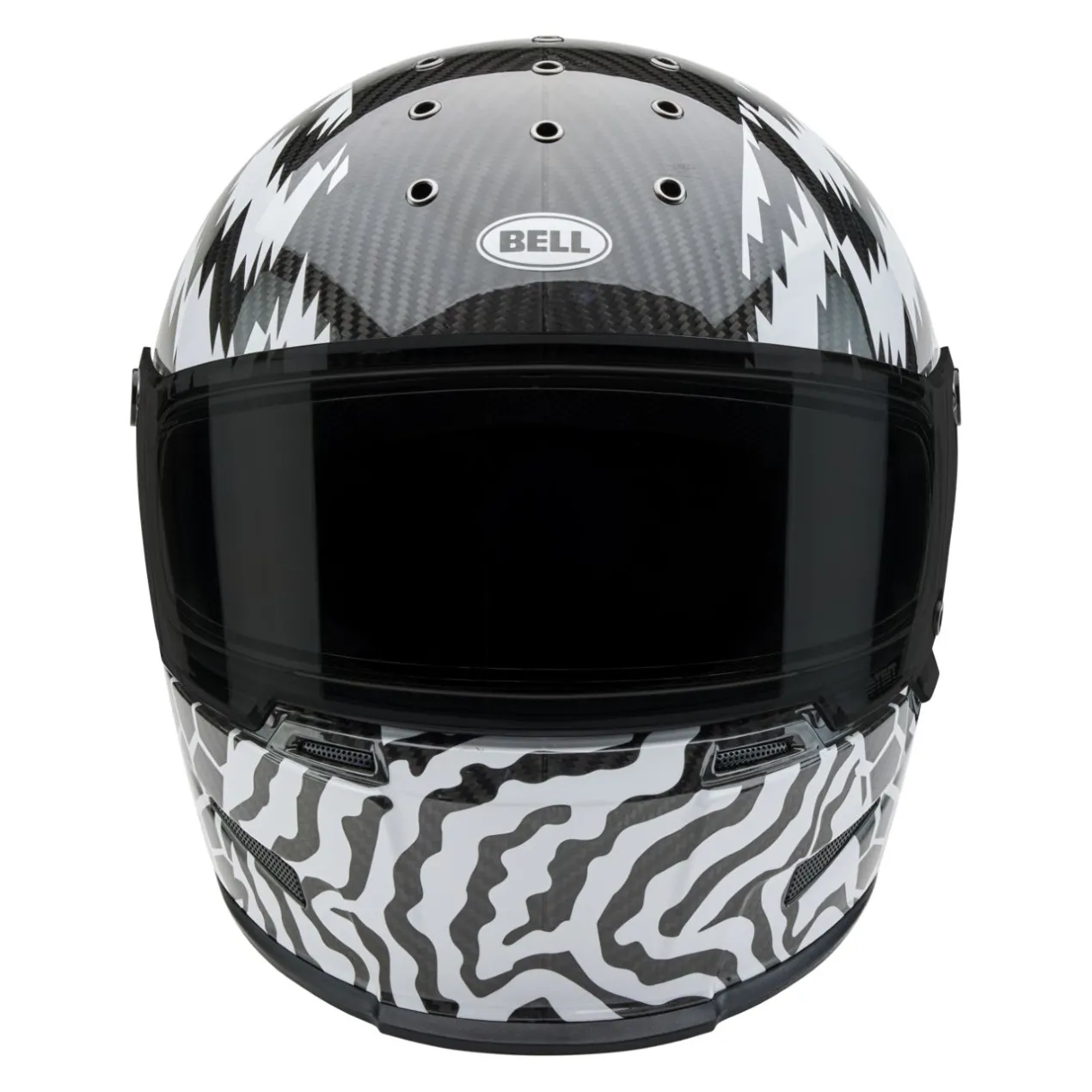 Casco Bell Eliminator Carbon 2026 Deathspray Nero Bianco