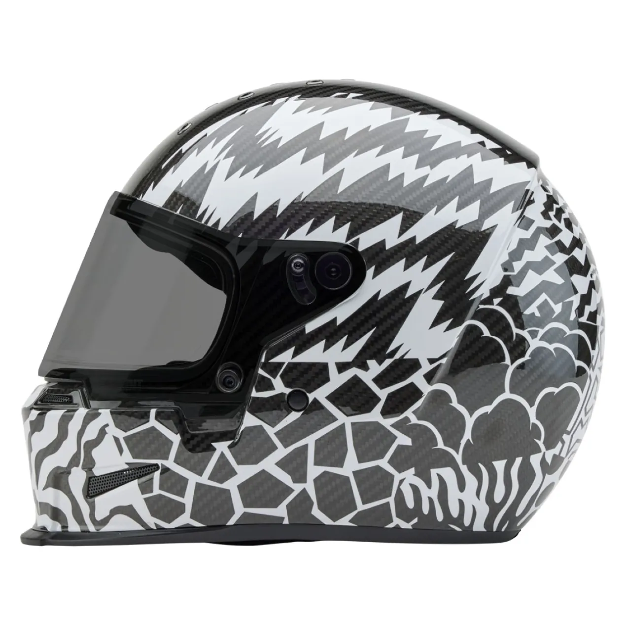Casco Bell Eliminator Carbon 2026 Deathspray Nero Bianco