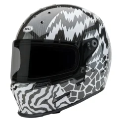Casco Bell Eliminator Carbon 2026 Deathspray Nero Bianco
