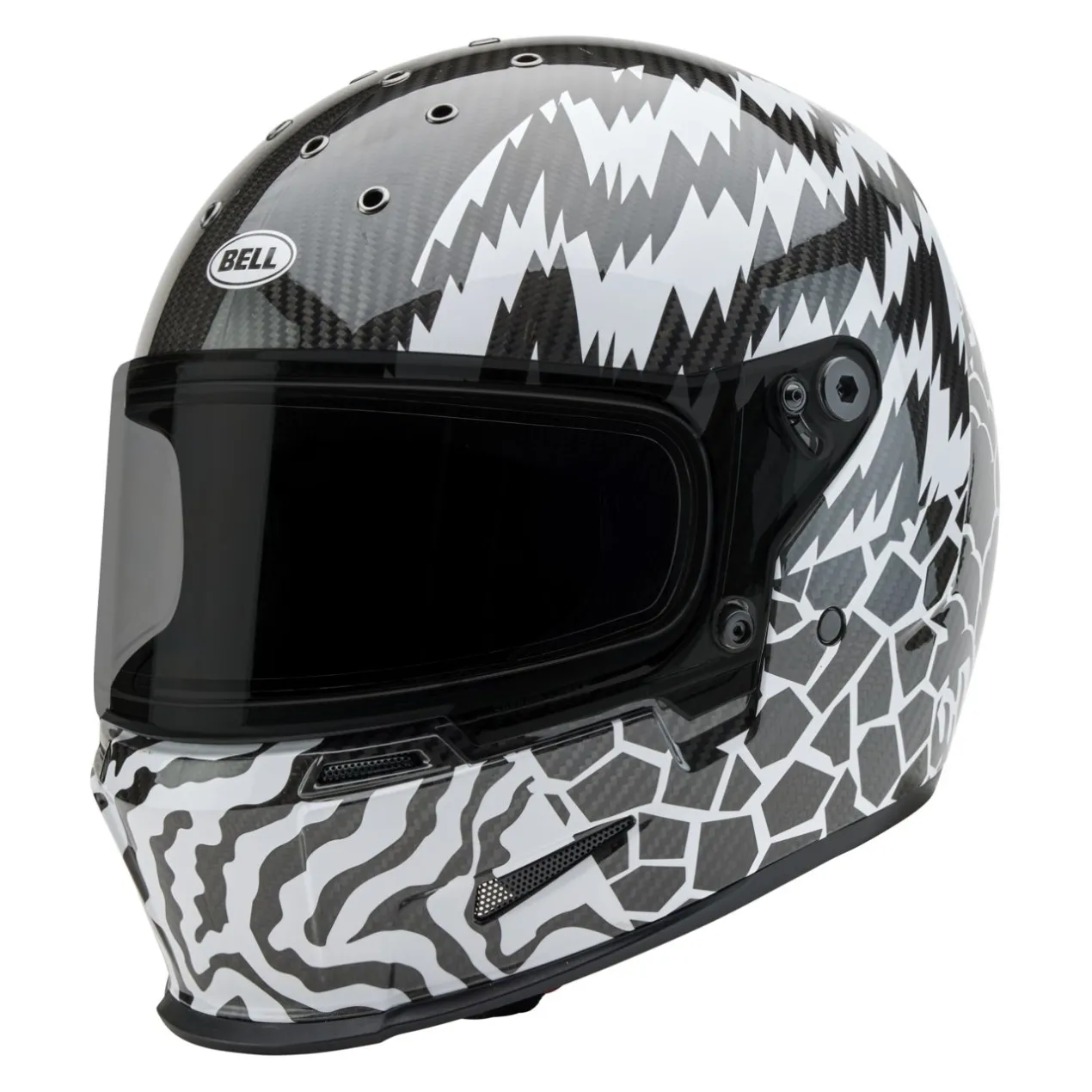 Casco Bell Eliminator Carbon 2026 Deathspray Nero Bianco
