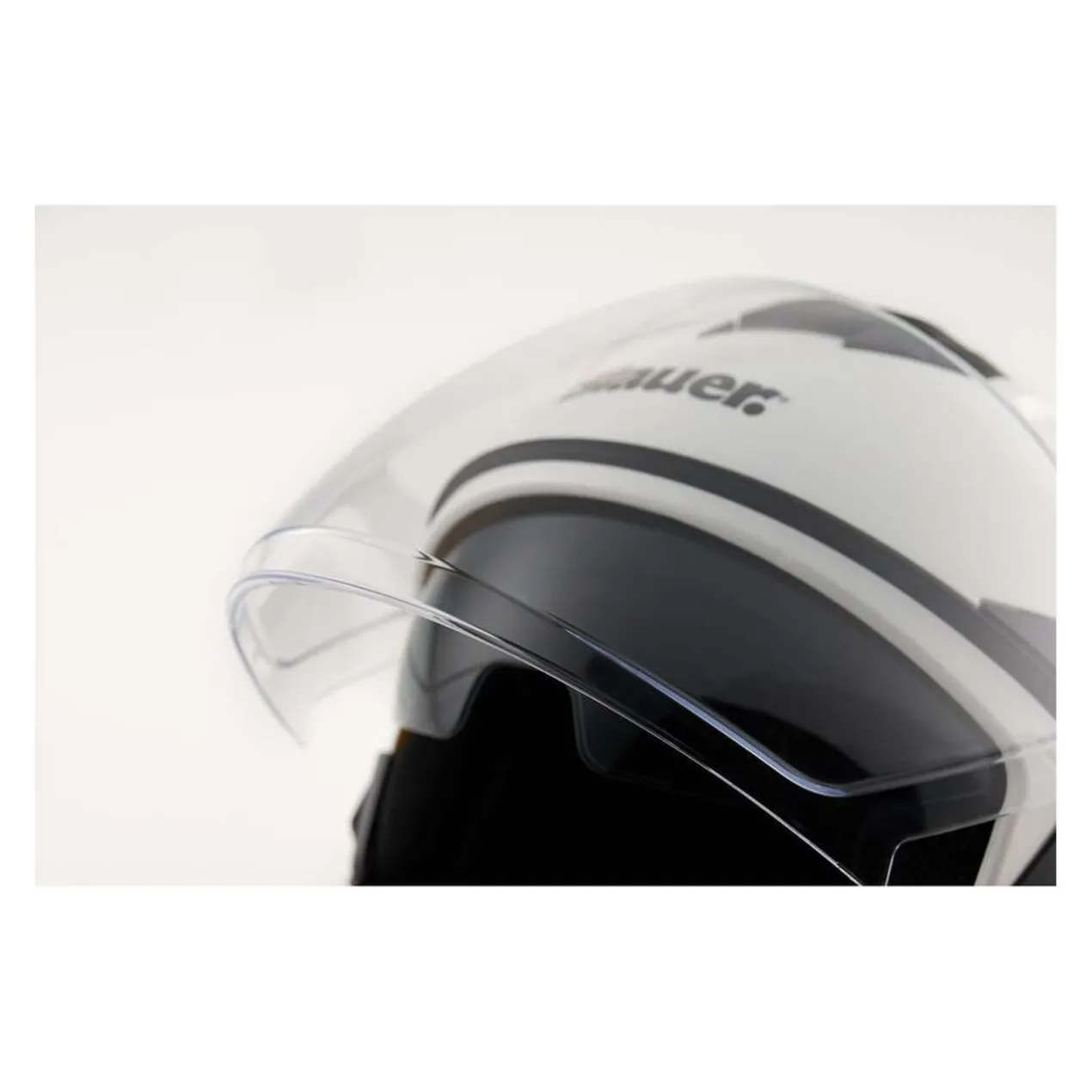 Casco Blauer Demi Jet Dj01 Mono Glossy White