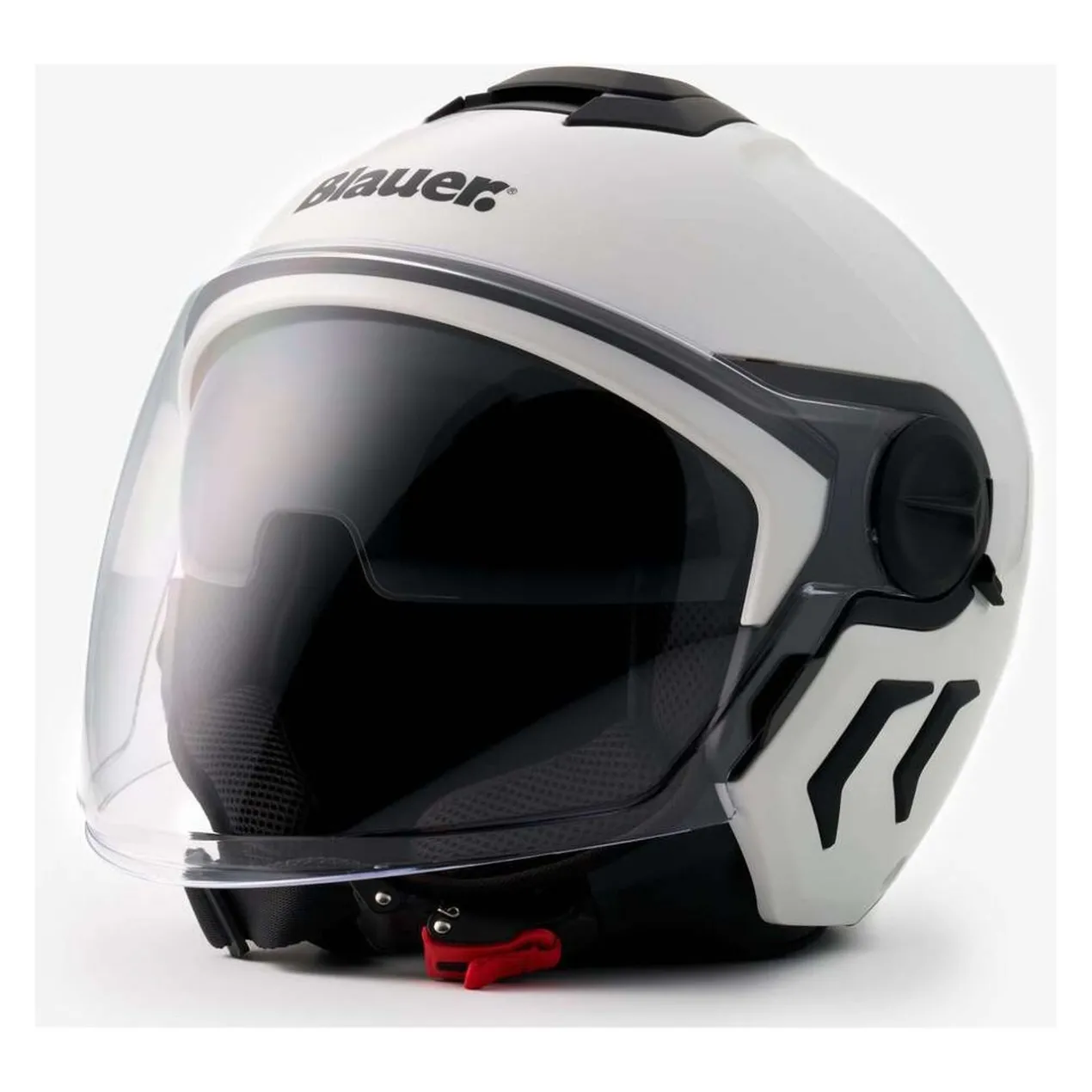 Casco Blauer Demi Jet Dj01 Mono Glossy White