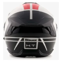 Casco Blauer Jet Jj01 Glossy White/red